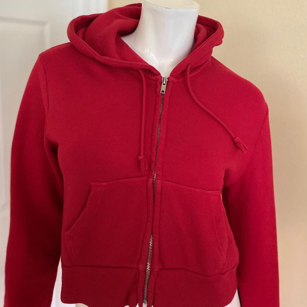 Brandy Melville Red Crystal Hoodie